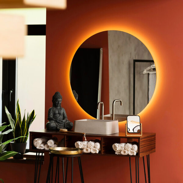 Dimmable Backlit LED Mirror Round 24 X 24