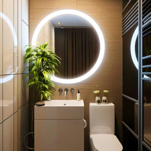 Dimmable Lighted Mirror Round Galaxy 40 X 40